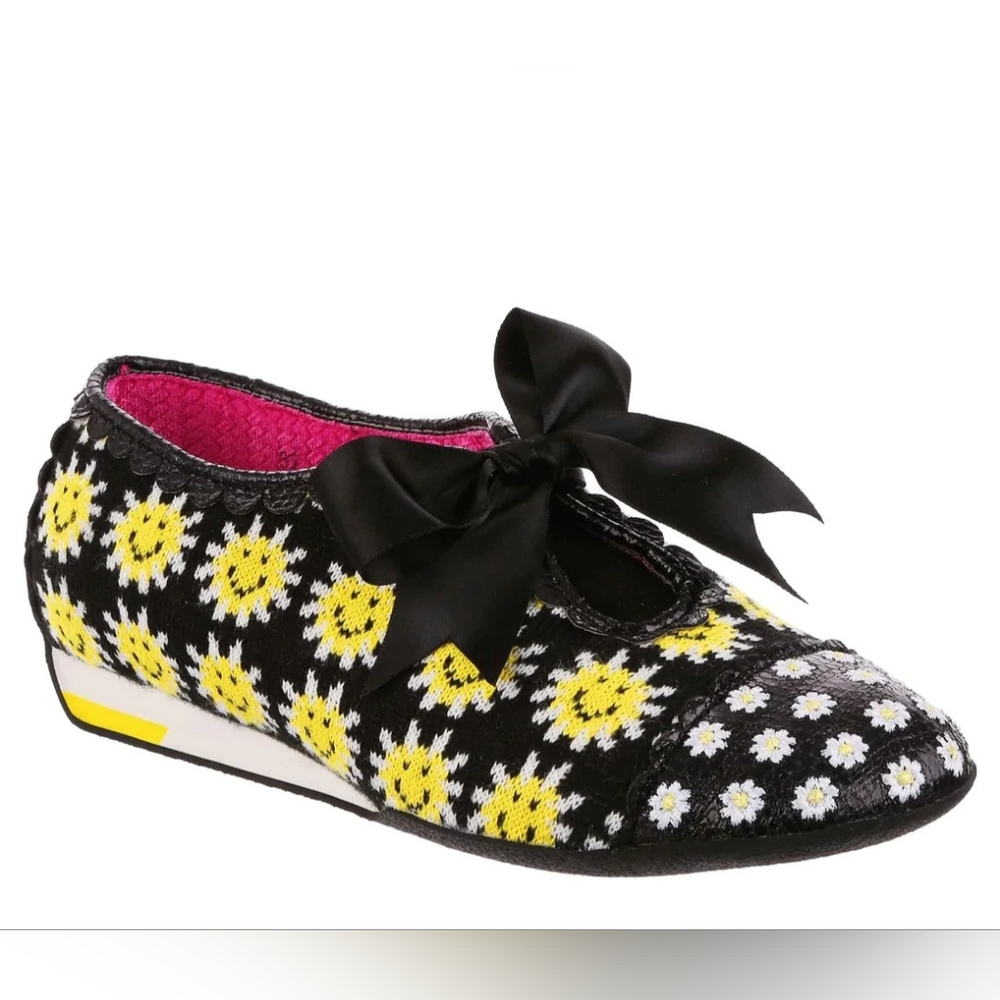 Irregular Choice sneakers size 39, Yellow smiley ☺️